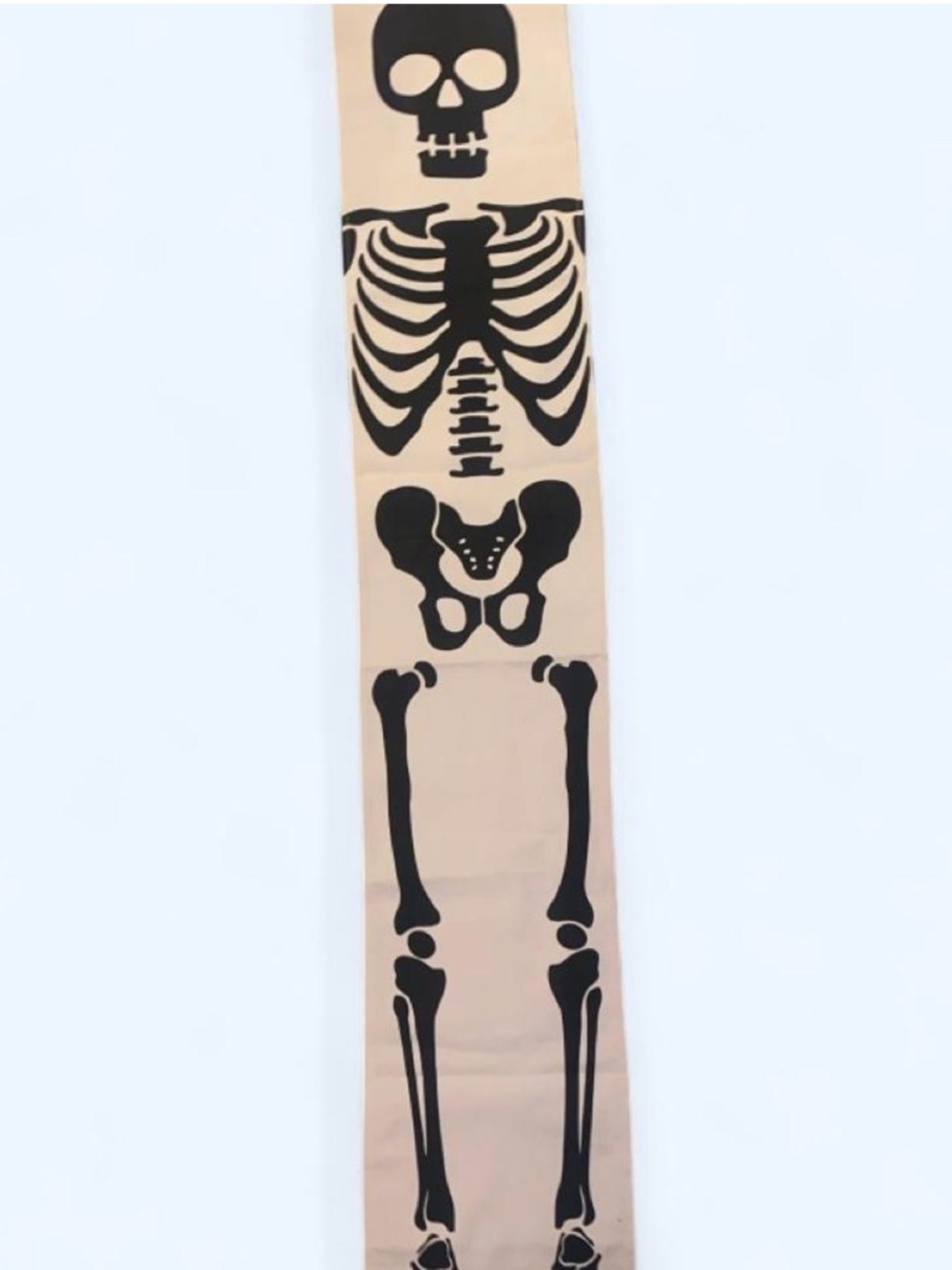 Skeleton Halloween banner front porch Halloween decor to hang 10.5 x 68 inches